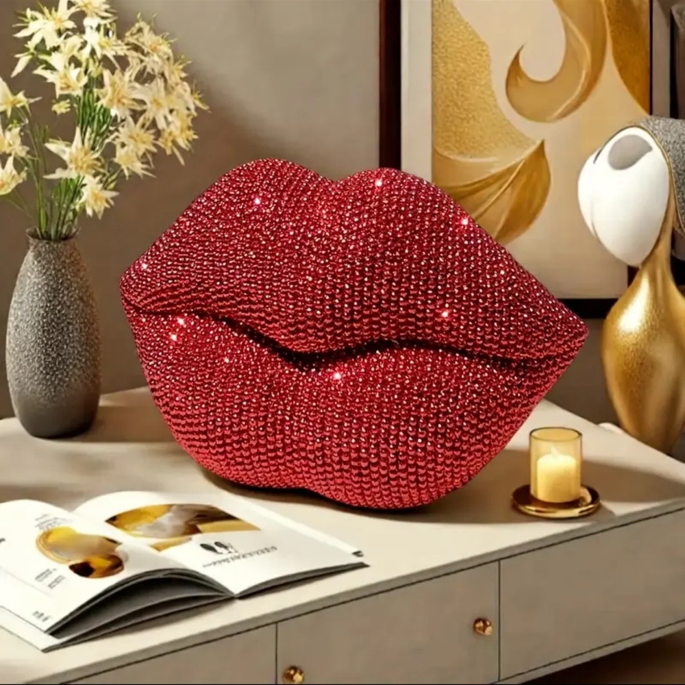 Red Lip Sculpture